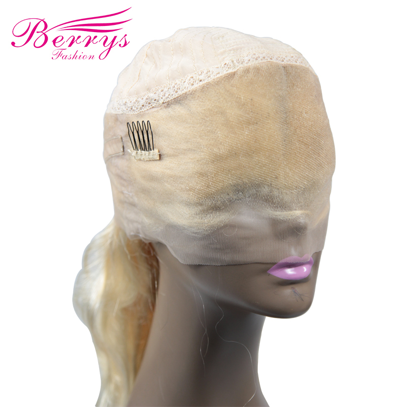 Hot Selling Berrys Fashion Hair 613 360 Frontal Wig 130% Density Body Wave Texture with Bleached Knots Natural Hairline