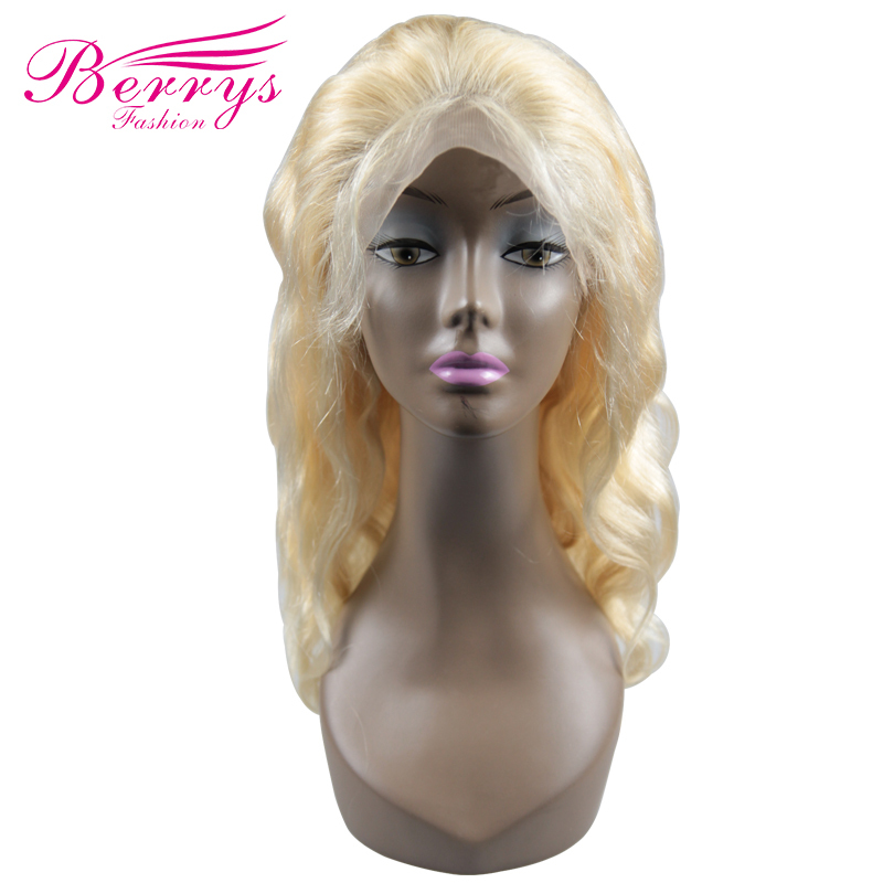 Hot Selling Berrys Fashion Hair 613 360 Frontal Wig 130% Density Body Wave Texture with Bleached Knots Natural Hairline