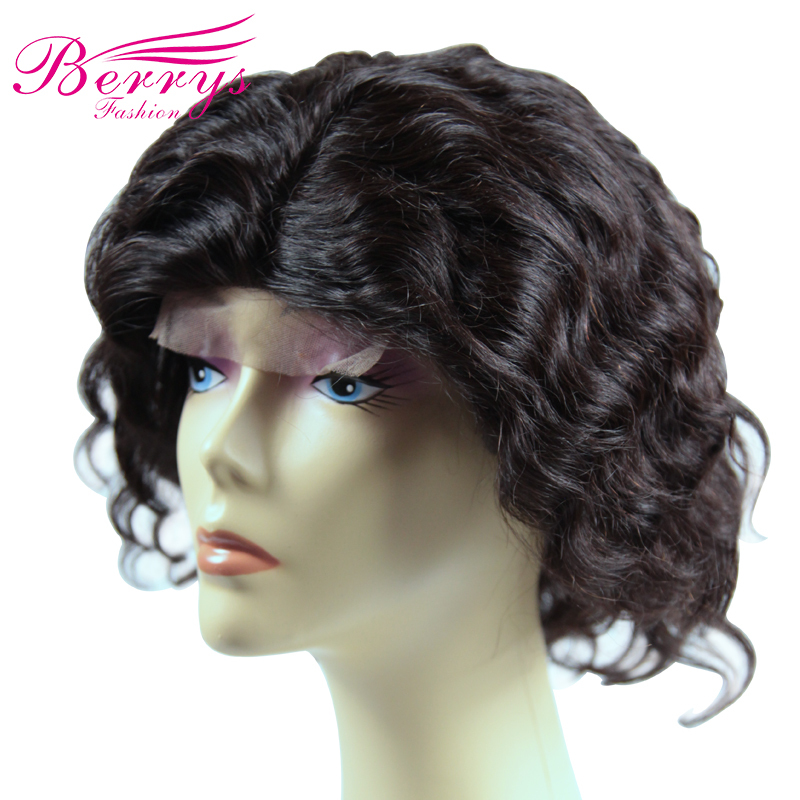 Brazilian Virgin Hair deep Wave Human Hair 4*4 Lace Closure Wig 100% Unprocessed Human Hair Berrys Fashion Hair Bob wigs
