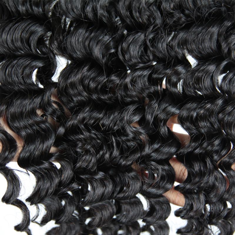 7*7" Lace Closure Deep Wave Brazilian Virgin Hair Free Part Prepluncked Closure Unprocessed Human Hair Extensions Berrys Fashion