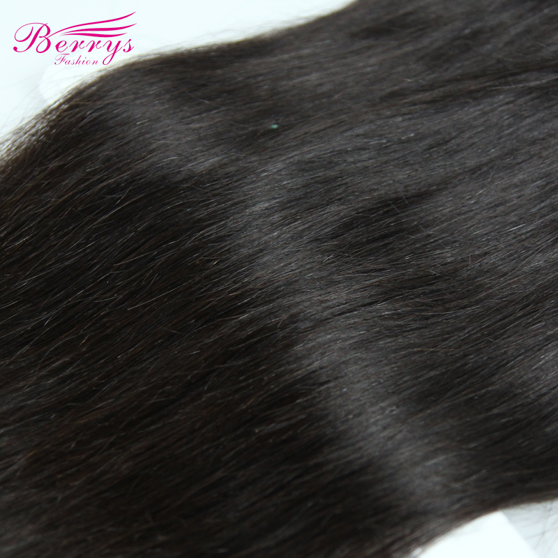 Straight Free Part 7*7 Lace closure  Brazilian  100% Human hair 10-22 inches Natural Hairline bleached knots Berrys Fashion