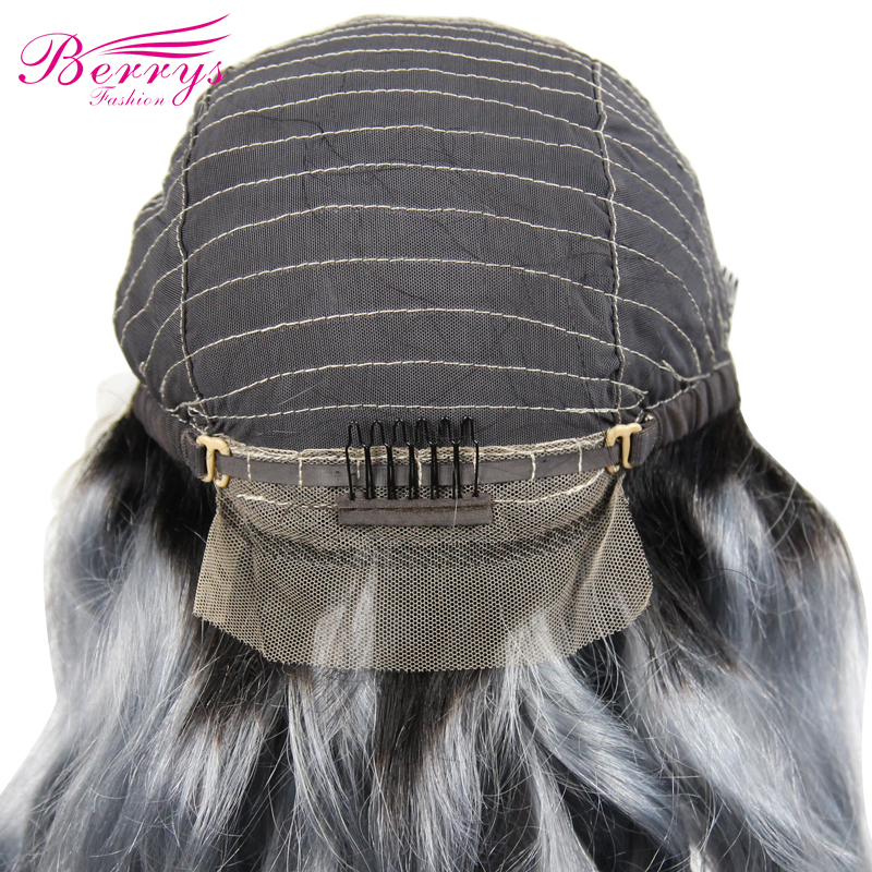 New Arrival Very Popular Body Wave Wig in Summer  1b Grey Color Frontal Lace Wig 130% Density  with Affordable Price 100% Remy Hair
