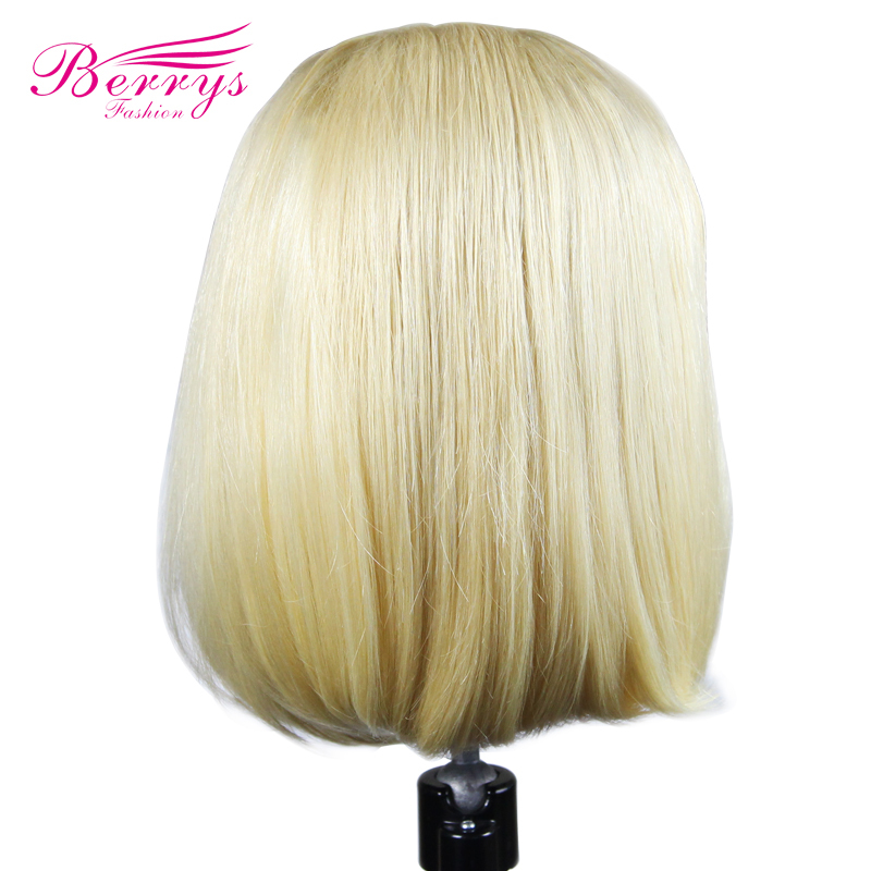 Berrys Fashion Short Bob Lace Front Wig Brazilian Blonde 13x4  Lace Frontal Wigs With Baby Hair For Black Women Berrys Fashion