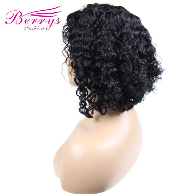 Berrys Fashion Hair Natural Black 100% Virgin Hair 13*4 Transparent Lace Frontal Wig 150% Density Customized Lace Frontal Wigs