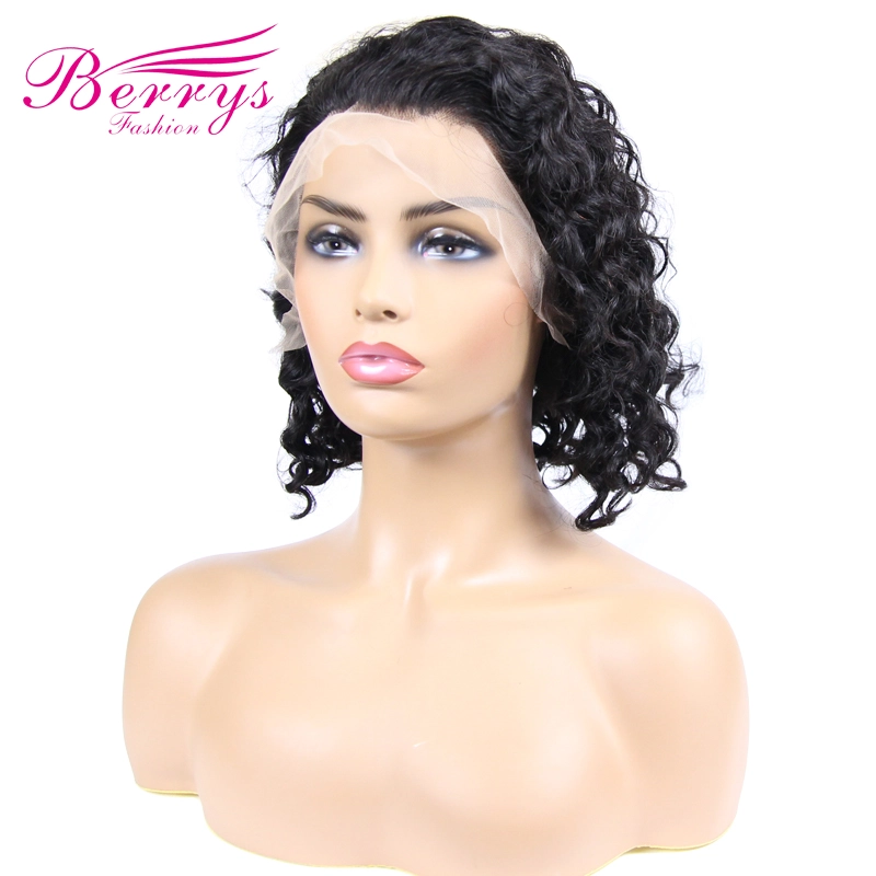 Berrys Fashion Hair Natural Black 100% Virgin Hair 13*4 Transparent Lace Frontal Wig 150% Density Customized Lace Frontal Wigs