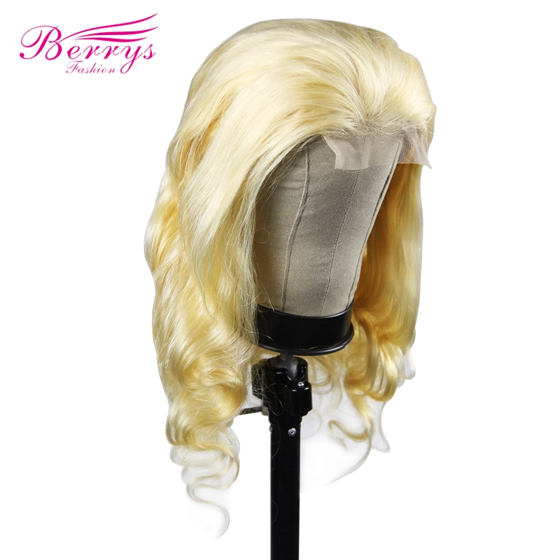 Body Wave Blonde 4x4 Lace Closure Human Hair Wigs For Women Pre Plucked Brazilian Virgin Hair Wigs Bleached Knots Baby Hair Piano#613