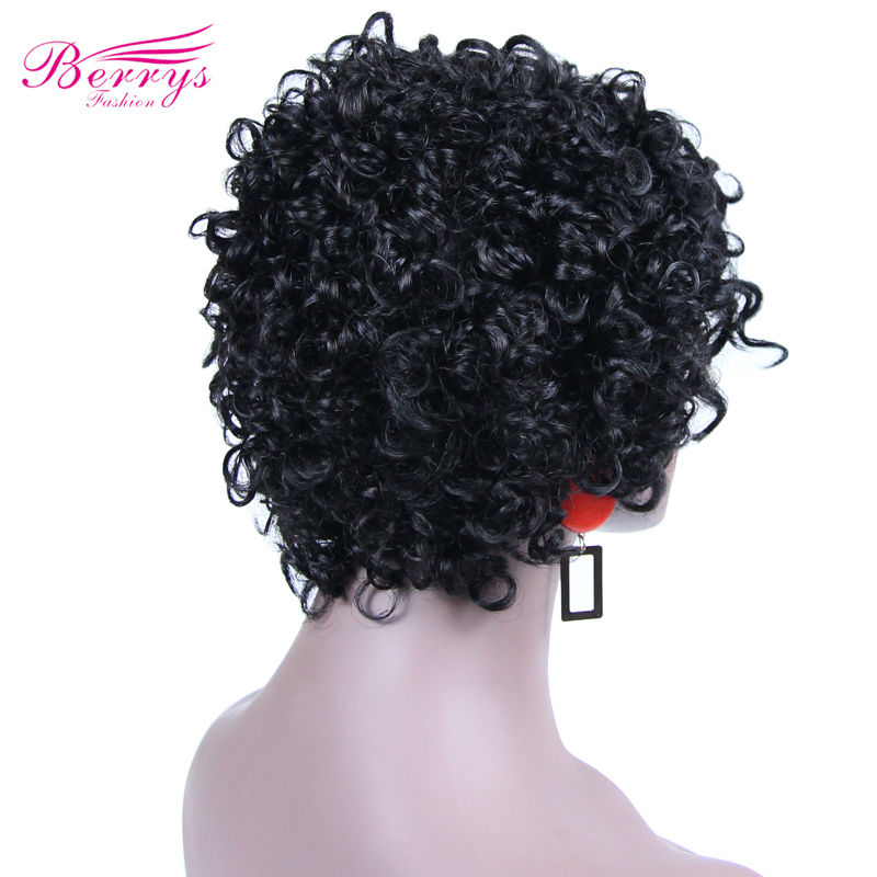 Berrys Fashion Hair Curly Hair Lace Pixie Cut Wigs 100% Human Hair  Frontal Lace Wig