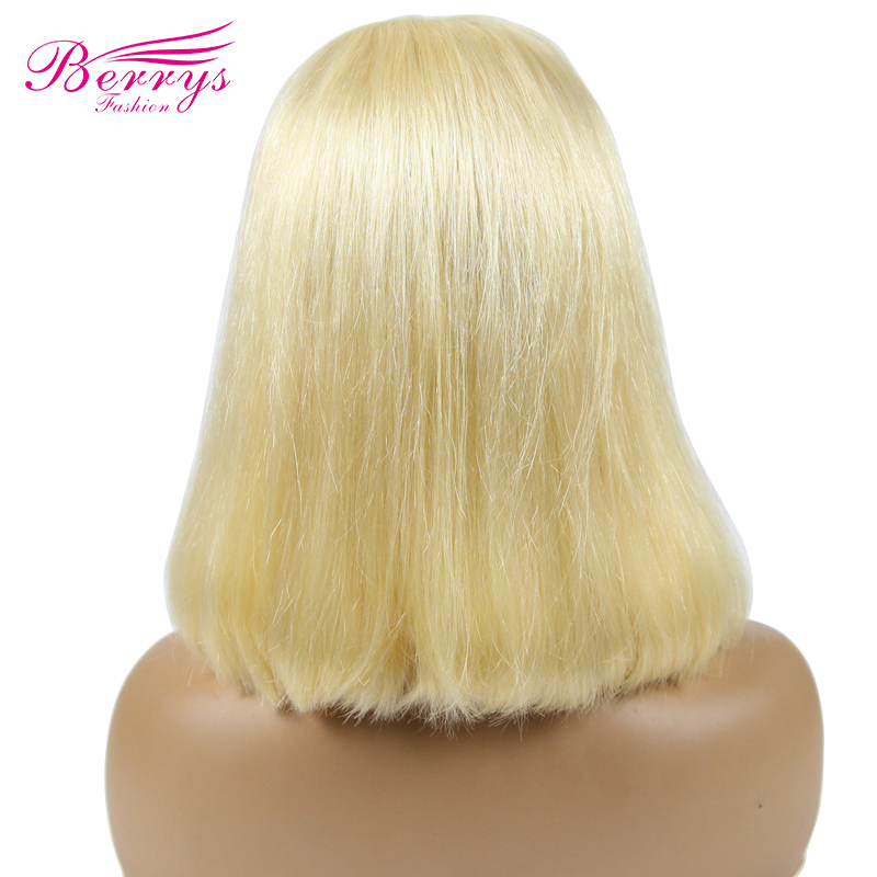 Brazilian Human Virgin Hair Lace Front Wigs4x4/5x5/13x4Bob Wigs with Bangs Straight Lace Closure Bob Wig Glueless Berrys Fashion