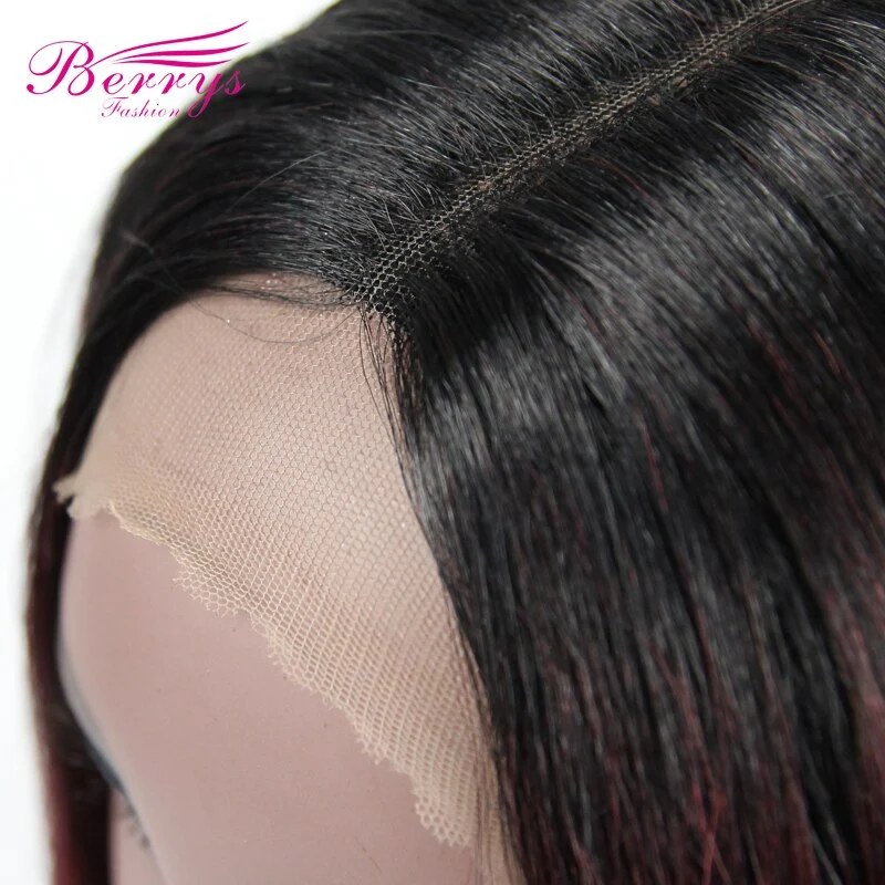 1b/#99J Short Lace Human Hair Wigs To Women Brazilian Straight Remy Human Hair No Smell Lace Front Human Hair Wig