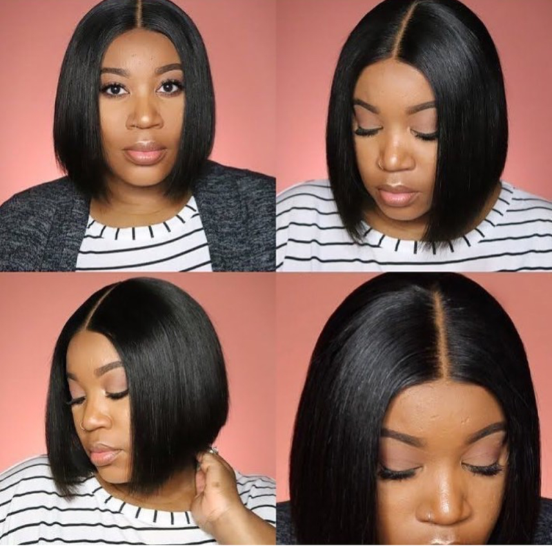 13x6 Bob Lace Front Bob Wig Transparent For Black Women Natural Color And Blonde Color Berrys Fashion