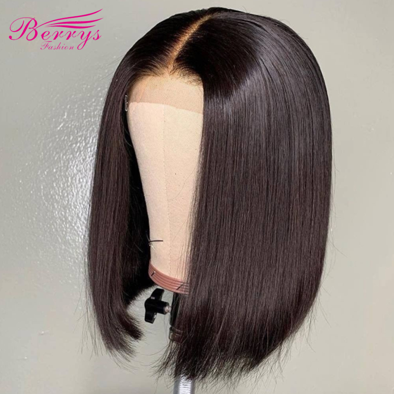 13x6 Bob Lace Front Bob Wig Transparent For Black Women Natural Color And Blonde Color Berrys Fashion