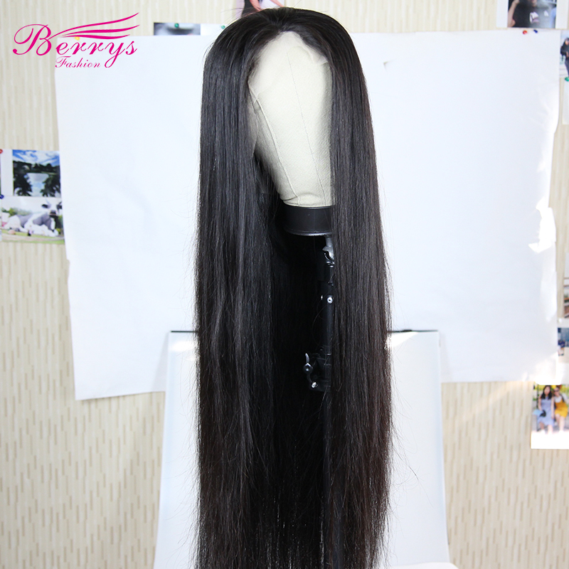 13x4 100% virgin hair lace front wigs 180%density 40inch straight hair exetensios