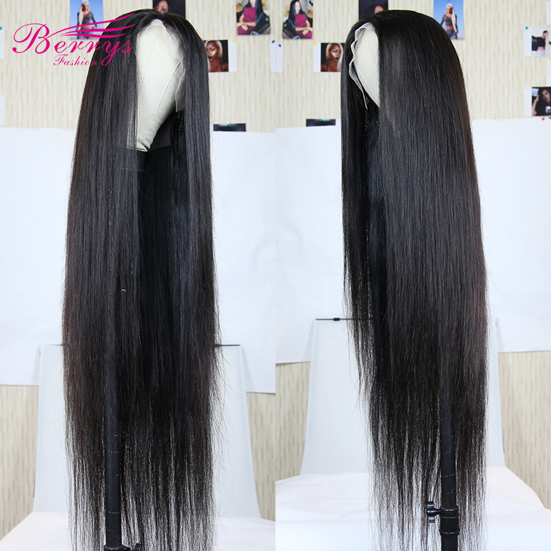 13x4 100% virgin hair lace front wigs 180%density 40inch straight hair exetensios