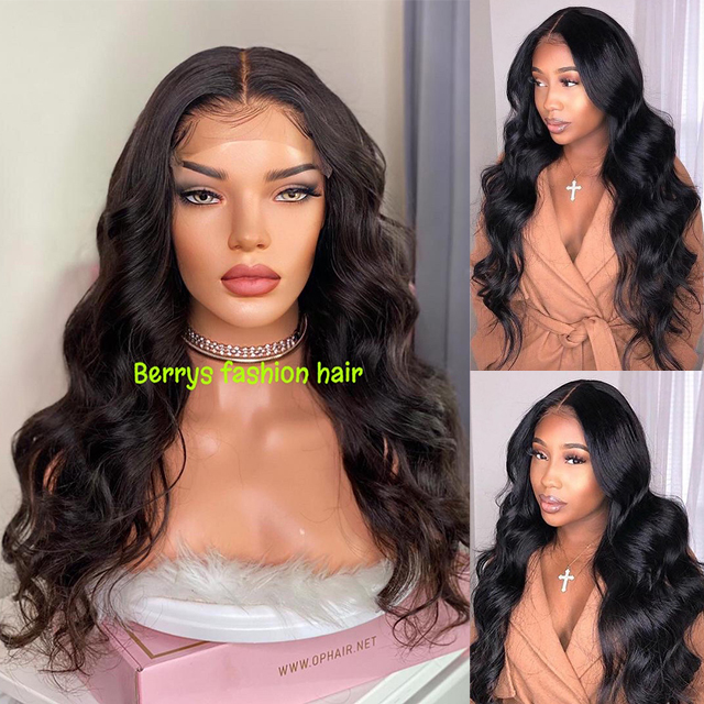 Body Wave HD Lace 13*4 Frontal Wigs 100% Virgin Human Hair Glueless Frontal Lace Human Hair Wig Body Wave Wig Any Density