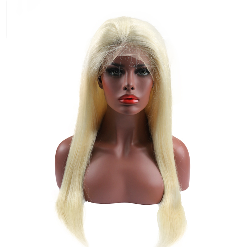 Berrys Fashion 613 Blonde Full Lace Wig Straight Hair, with Transparent Lace Frontal and Bleached Knots