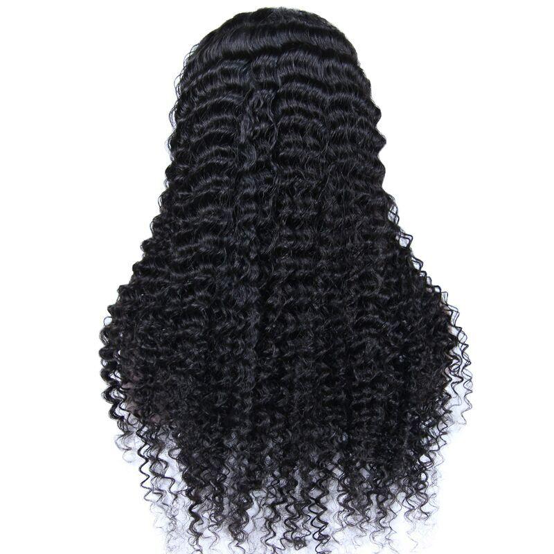 HD/Transparent Lace 13*4 Frontal Wigs Yellow Band 100% Virgin Hair Deep Wave/Curly Hair Wigs 10-40inch Berrys Fashion Hair