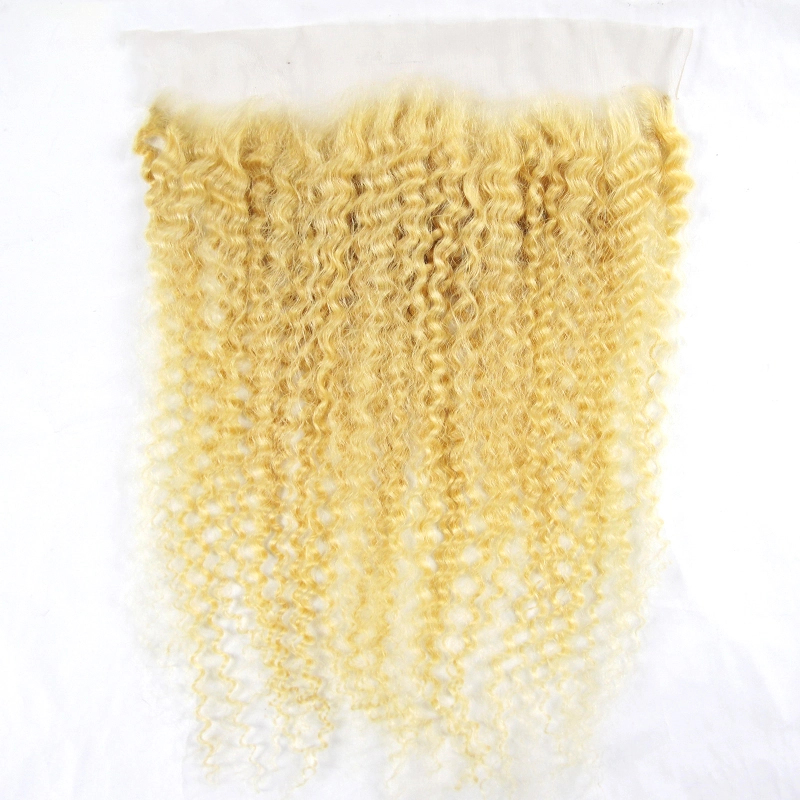 13*4 613 Deep Wave Frontal 100% virgin hair can dying to every color lace frontal