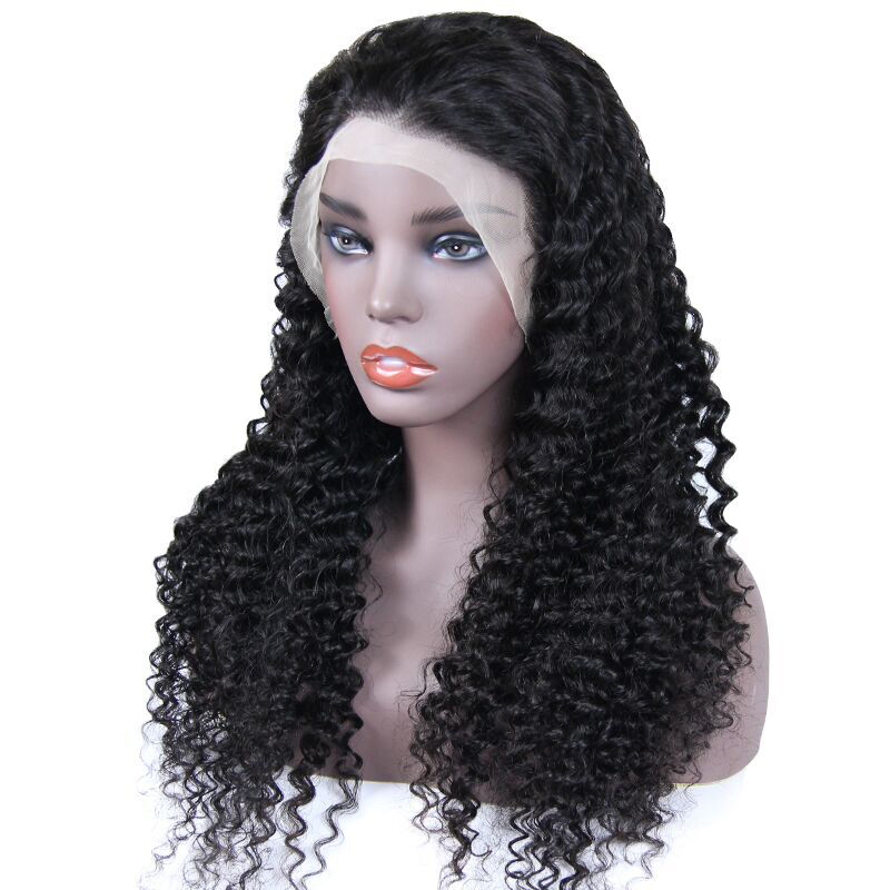 HD/Transparent Lace 13*4 Frontal Wigs Yellow Band 100% Virgin Hair Deep Wave/Curly Hair Wigs 10-40inch Berrys Fashion Hair