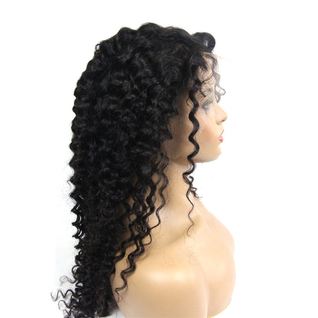 Remy Hair Lace Front Wigs 13x4 deep wave hair 10-30 inch any density with Bleached Knots and Natural Hairline Berrys Fashion