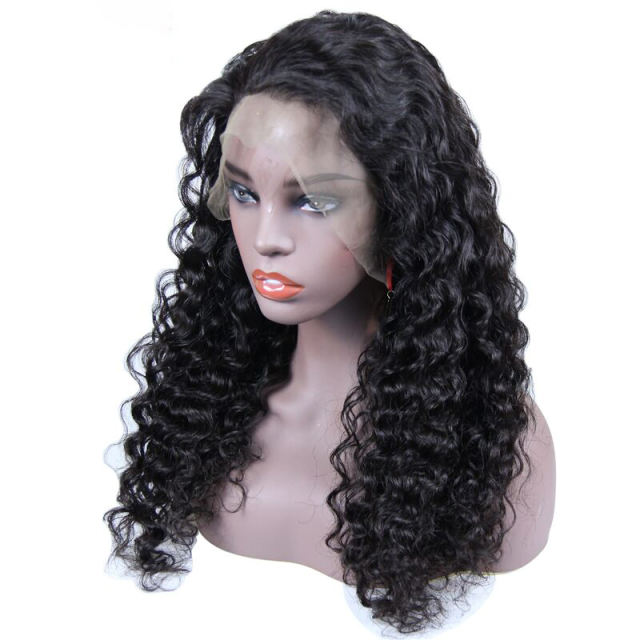 HD/Transparent Lace 13*4 Frontal Wigs Yellow Band 100% Virgin Hair Water Wave Hair Wigs 10-40inch Berrys Fashion Hair