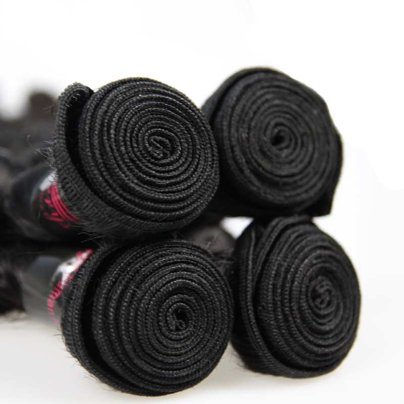 Loose Wave Hair 3 Bundles & 1 Closure 4 PCS / Lot with High Quality,New Arrival Malaysian Hair 100% Virgin Human Hair, can be Dyed