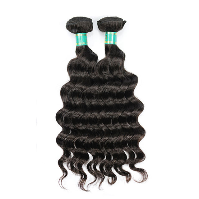Brazilian Big Deep Wave Hair 2 Bundles +4*4 Closure Unprocessed Berrys 100% Virgin Human Hair Products No Tangle No shedding No Bad Smells