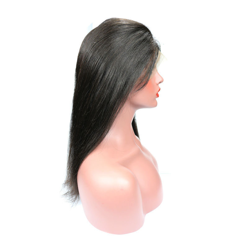 360 Straight Lace Frontal 22*4" Pre Plucked with Adjust Strand Elastic Band Bleached Knots Virgin Hair Frontal Berrys Fashion