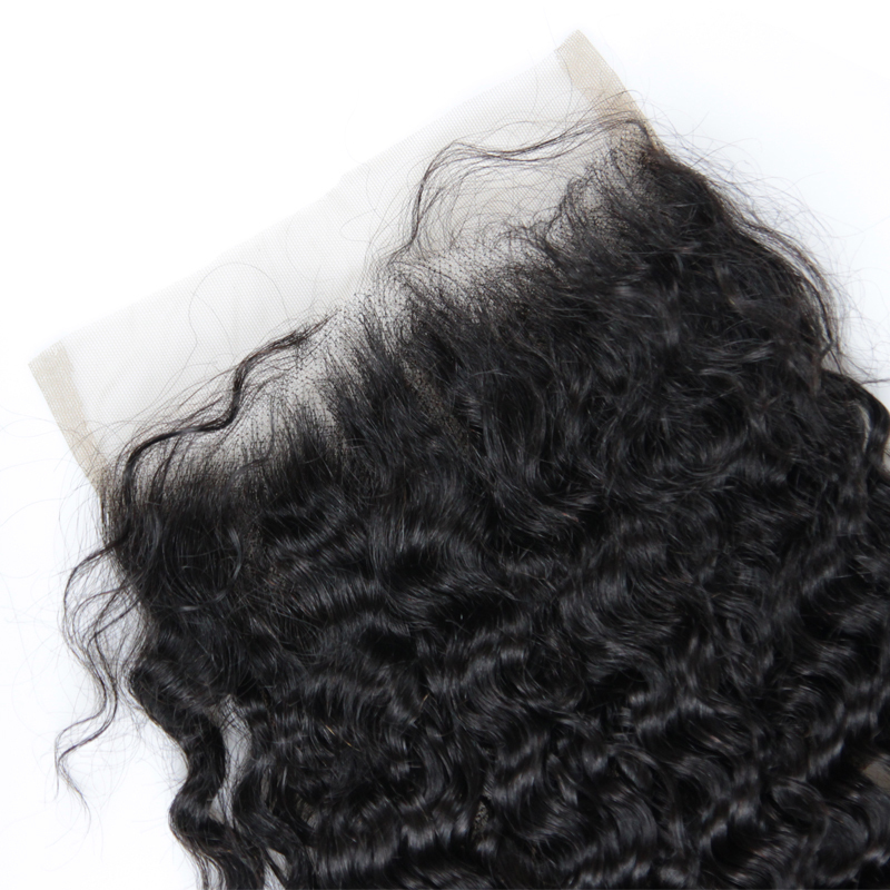 7*7" Lace Closure Deep Wave Brazilian Virgin Hair Free Part Prepluncked Closure Unprocessed Human Hair Extensions Berrys Fashion
