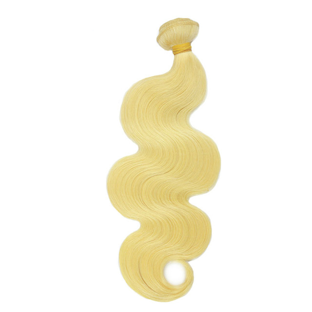 Body Wave 613 Hair weave 3PC Yellow Band 100% Human Virgin Hair Bundles 100g #613 Color 10-30" Berrys Fashion Virgin Hair Extensions