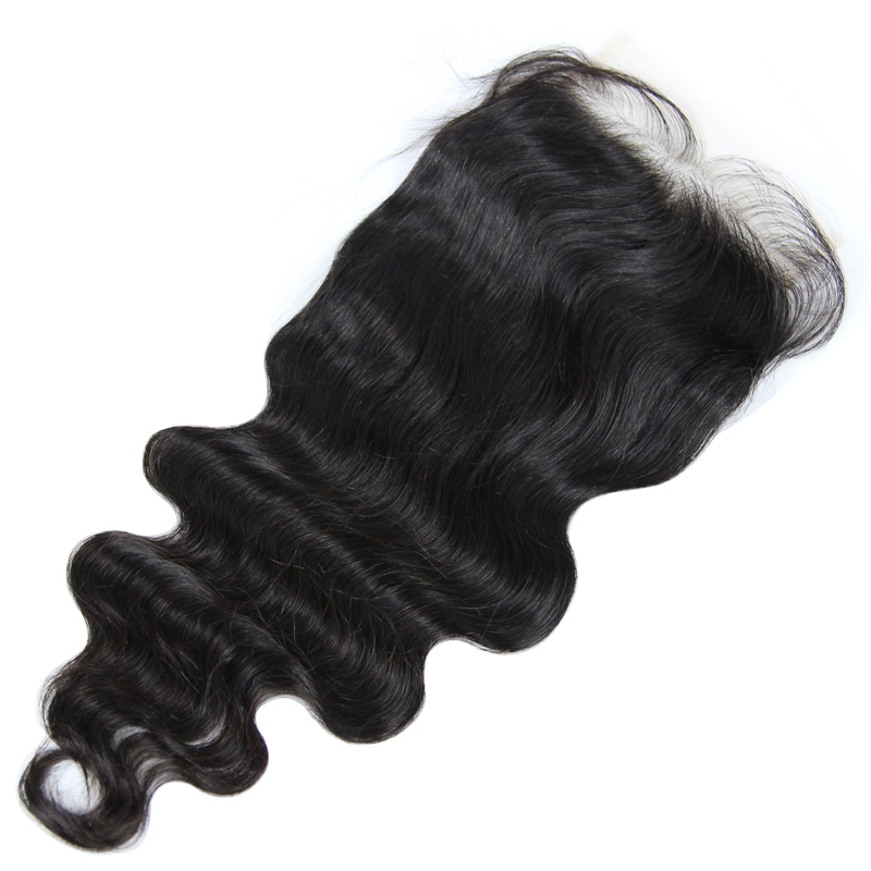 New Arrival Lace closure 6* 6 Brazilian Body Wave 100% Human hair 10-20 Natural Hairline Berrys Fashion