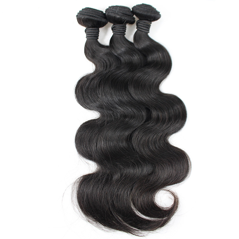 3 Bundles Body Wave Brazilian Raw Hair With Closure Unprocessed Raw Hair with 4x4 Lace Closure