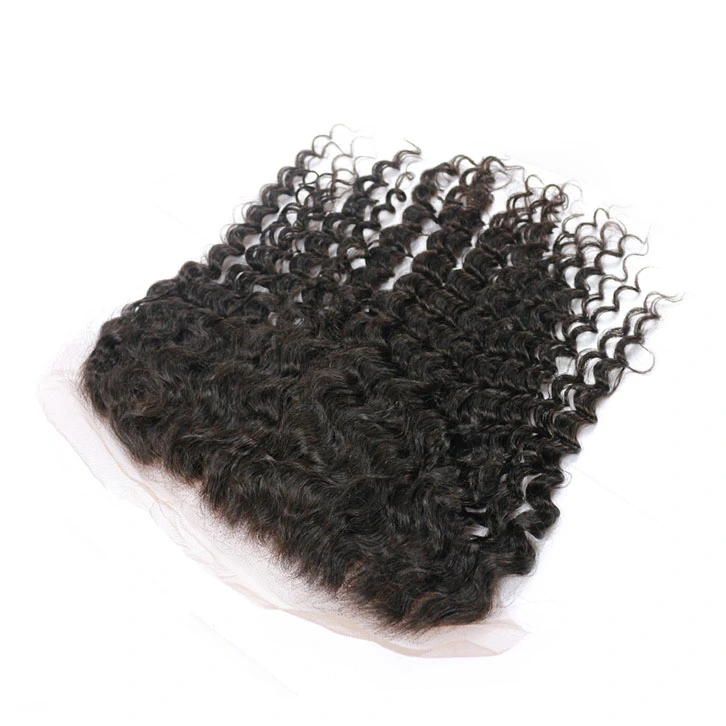 1pc 13*6 Deep Wave/Curly Lace Frontal Free Part Bleached Knots 100% Virgin Unprocessed Human Hair Berrys Fashion