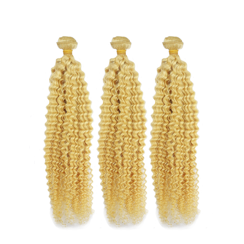 New Arrival Brazilian Curly Blonde Hair #613 Color 3pcs/lot 12&quot;-28&quot; Berrys Fashion Hair Products