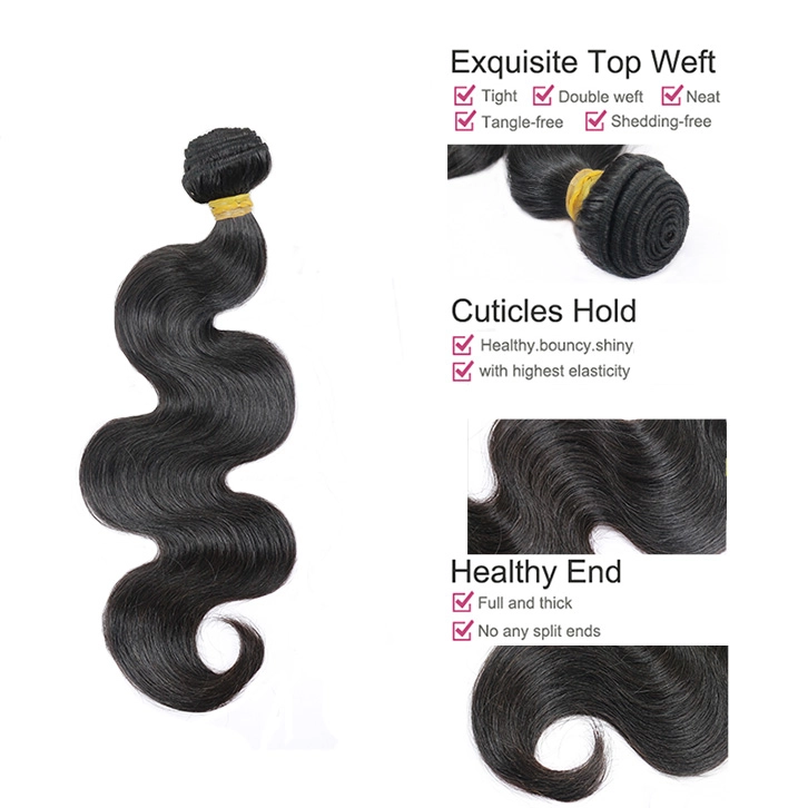 Sliver Band 3pcs/lot 100% Remy Human Hair Brazilian Body Wave Hair Very Soft No Tangle No Shedding