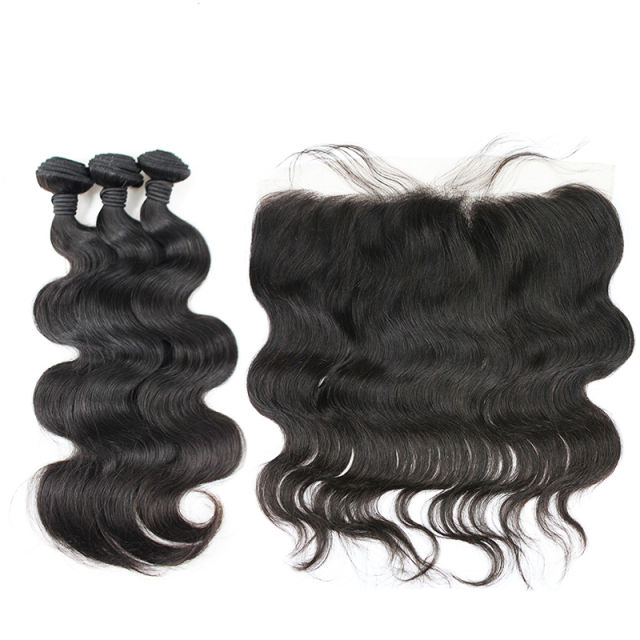 Body Wave 3 Bundles &amp; 1 Frontal Top Quality Virgin Human Hair Berrys Fashion Hair