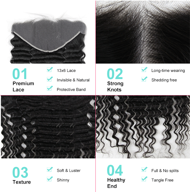 Top Quality Virgin Hair 13x6 Loose Wave HD/Transparent Lace Frontal