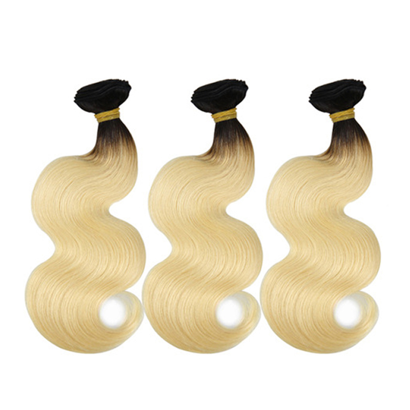 Yellow Band Top Quality 1B/613 Straight & Body Wave Hair 100% Human Virgin Hair