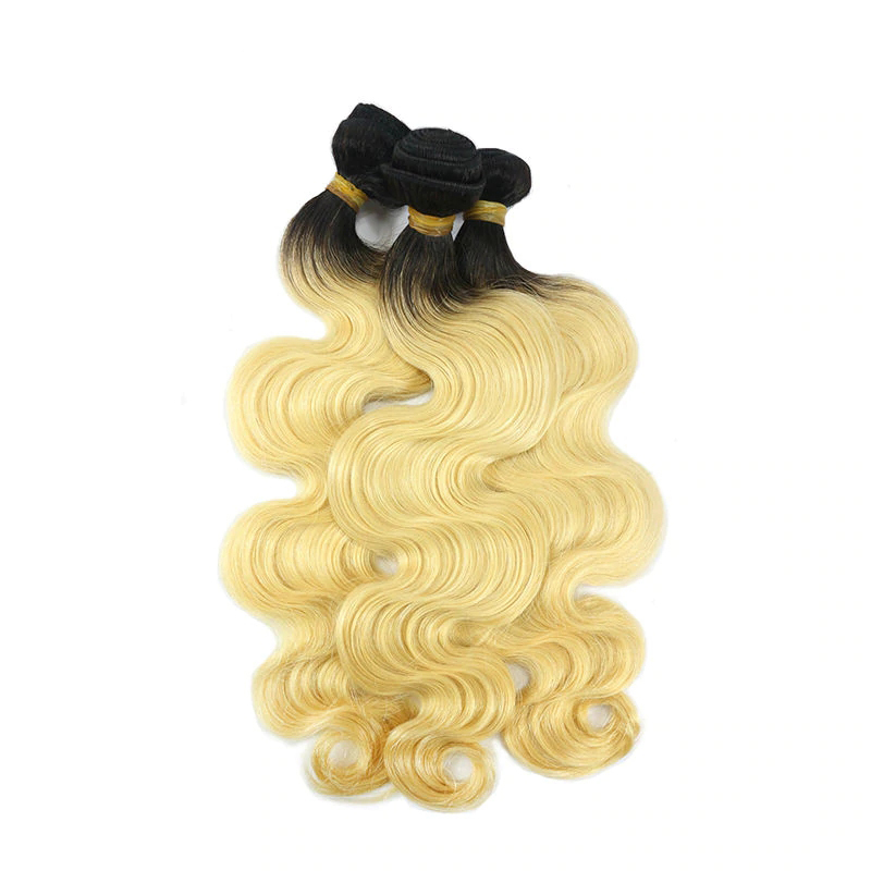 Yellow Band Top Quality 1B/613 Straight &amp; Body Wave Hair 100% Human Virgin Hair