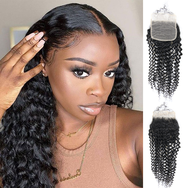 Top Quality Virgin Hair 4x4 HD/Transparent Lace Closure