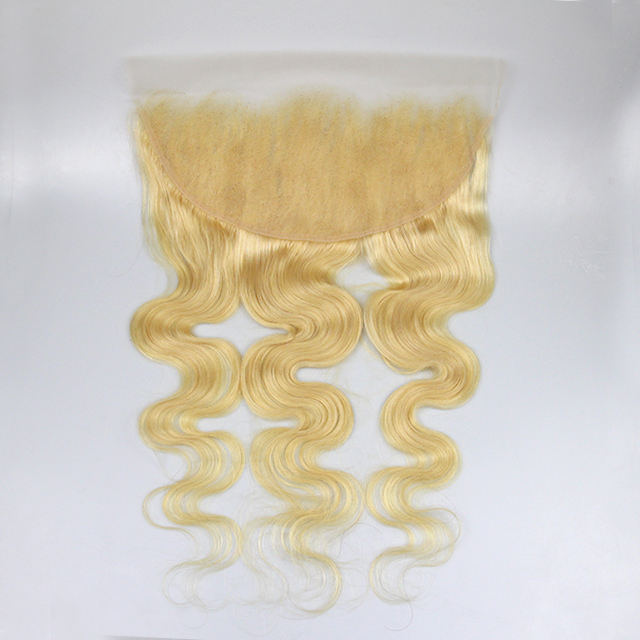 Top quality #613 Blonde Hair 13x6 HD/Transparent Lace Frontal Berrysfashion Hair