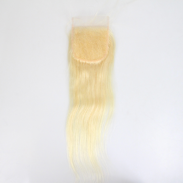 #613 Blonde HD/Transparent 4x4 Lace Closure Berrysfashion hair