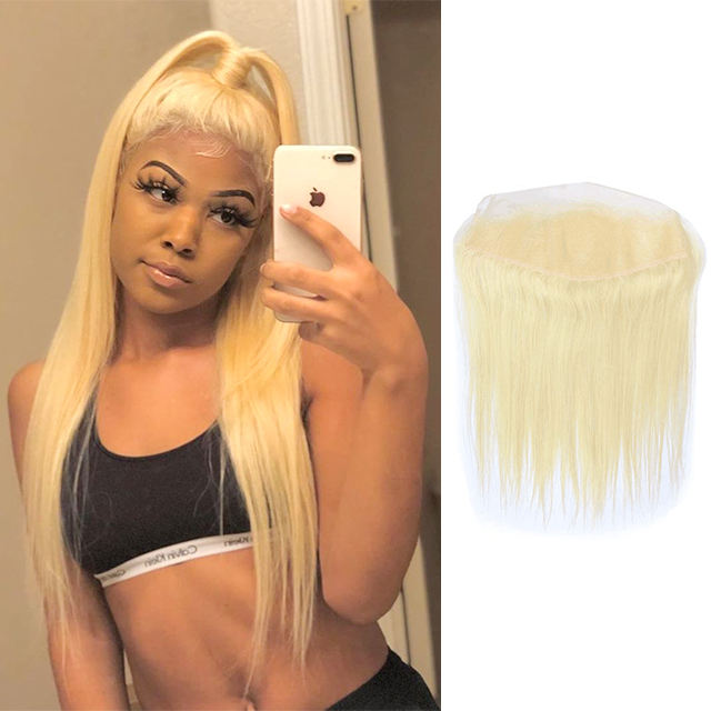 #613 Blonde 13x4 HD/Transparent Lace frontal 100% Virgin Human Hair Berrys Fashion Hair