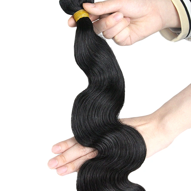 1pc Body Wave yellow band Virgin Hair 100% Unprocessed Virgin Human Hair Extension Berrys Fashion Hair