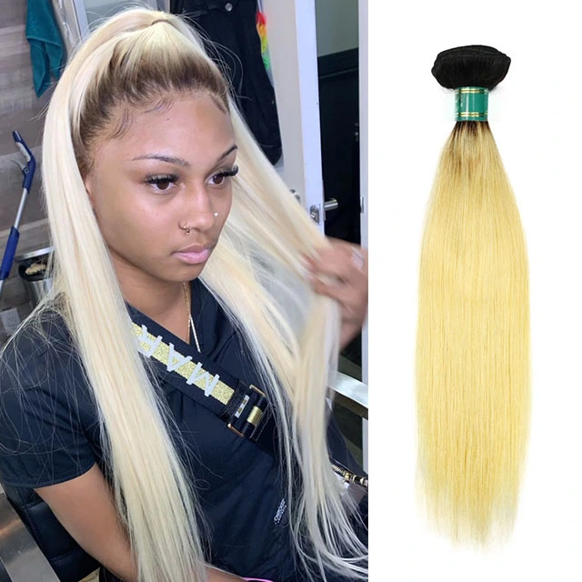 Yellow Band Top Quality 1b/613 straight Hair 100% Human Virgin Hair