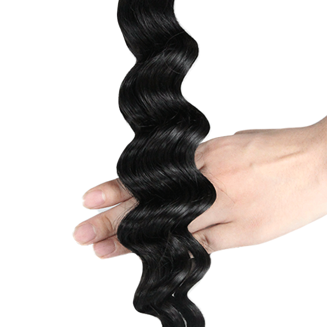 Brazilian Virgin Hair Loose Wave yellow band Hair Extension 1pcs/lot(10inch-30inch )Natural Color