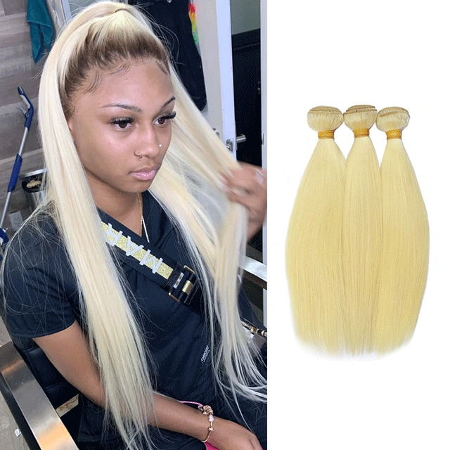Berrysfashion hair 613 Straight Yellow Band Virgin Human  display picture 3
