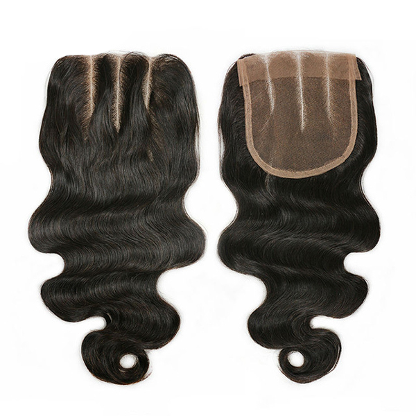 3pcs Unprocessed Straight/Body Virgin Hair with 1pc Lace Closure 5x5 with Baby Hair and Bleached Knots Berrys Fashion Hair Products