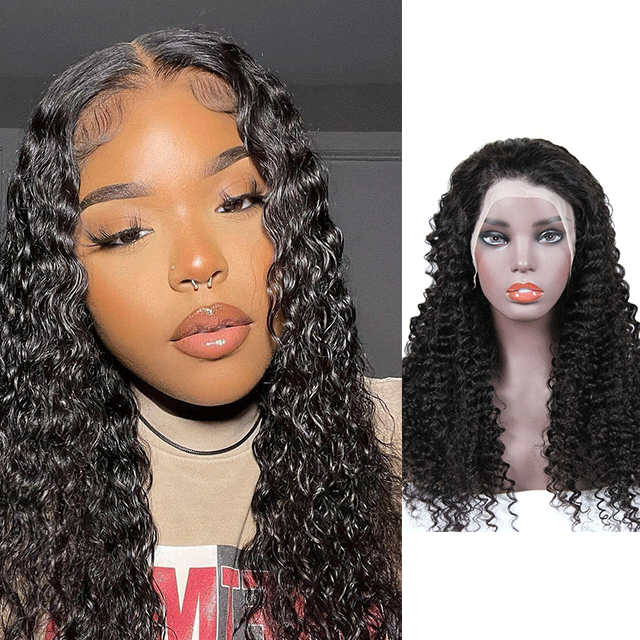 HD/Transparent Lace 13*4 Frontal Wigs Yellow Band 100% Virgin Hair Deep Wave/Curly Hair Wigs 10-40inch Berrys Fashion Hair