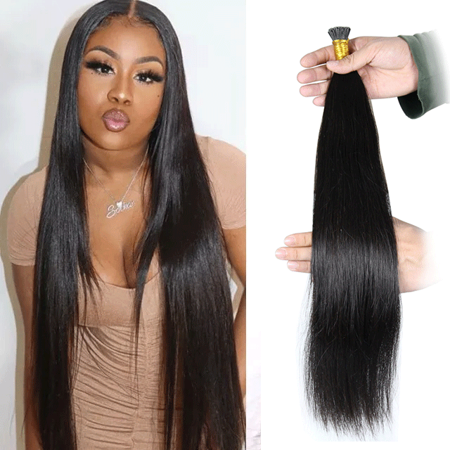 hair exetension itip hair 100% virgin hair exetenstions 50pcs(50g)