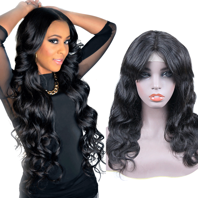 5x5 Lace Closure Body Wave Bangs wig Brazilian Virgin Hair Pre plucked Closure Unprocessed 100% Virgin Human Hair Extensions Berrys Fashion